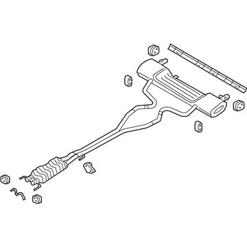 Ford GD9Z-5230-C Muffler & Pipe