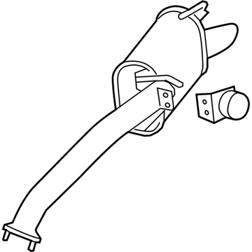 Nissan 20350-1LP1A Muffler Assy-Post