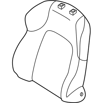 Hyundai 88360-2C100-ECA Front Driver Side Seat Back Covering