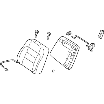 Lexus 71070-30370-A0 Back Assy, Front Seat, LH(For Separate Type)