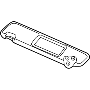 BMW 51-16-8-407-078 Sun Visor With Mirror-Covering Right