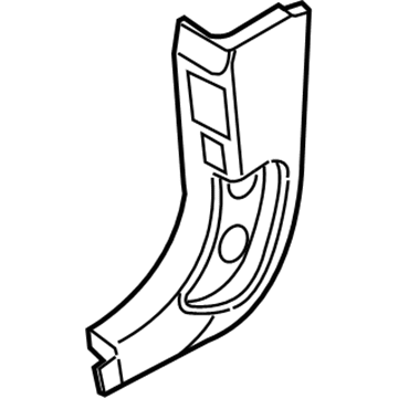 BMW 51-43-7-066-525 Lateral Trim Panel Front Left