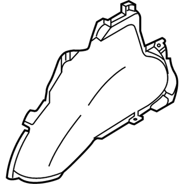 Kia 855613E000CY Trim-Wheel House, RH