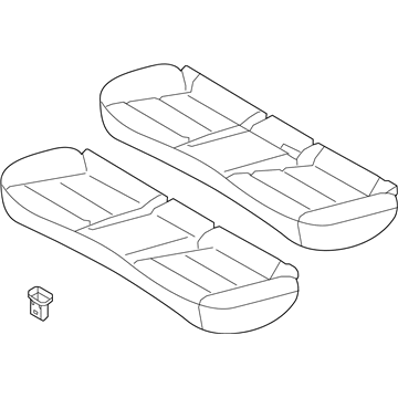Hyundai 89100-G7400-WSC CUSHION ASSY-RR SEAT
