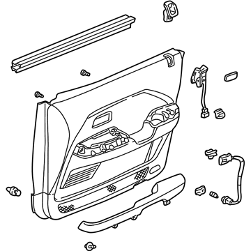 Honda 83500-S9V-A01ZA Lining Assy., R. FR. Door *G59L* (MEDIUM FERN)