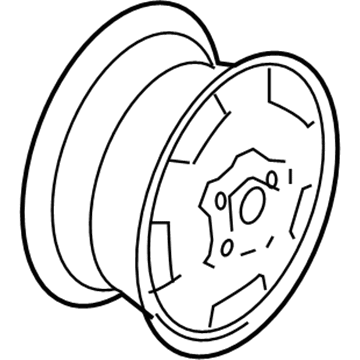 GM 12355829 Wheel Rim Assembly, 15X7