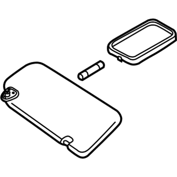 Nissan 96400-CA01A SUNVISOR Assembly-RH