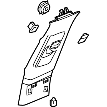 GM 84775931 Upper Center Pillar Trim