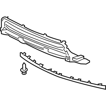 Honda 71107-SNE-A50 Grille, Front Bumper Center (Lower)