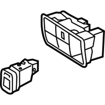 Hyundai 93300-1R610-8M Complete-Crash Pad Lower Switch