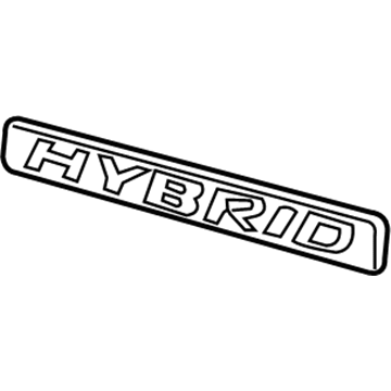 Honda 75723-TM8-A01 Emblem, Rear (Hybrid)