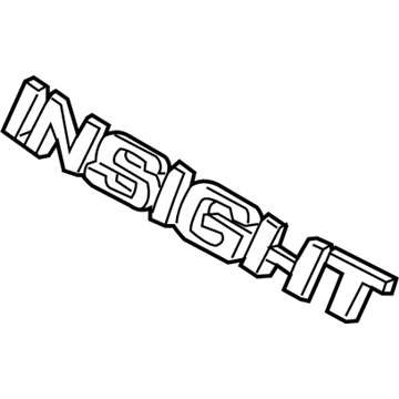 Honda 75722-TM8-A01 Emblem, Rear (Insight)