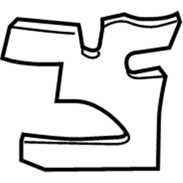 Lexus 52422-50010 Pad, Front Bumper, RH