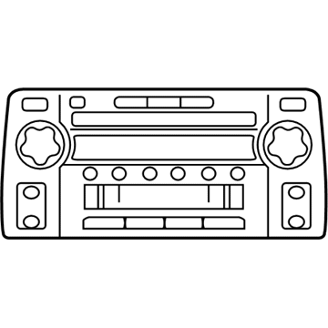 Toyota 86120-35340 AM/FM CD Cass