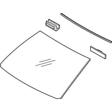 Lexus 56101-60800 Windshield Glass Sub-Assembly