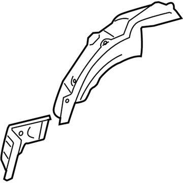 Lexus 61607-30270 Panel, Quarter Wheel House, Inner RH