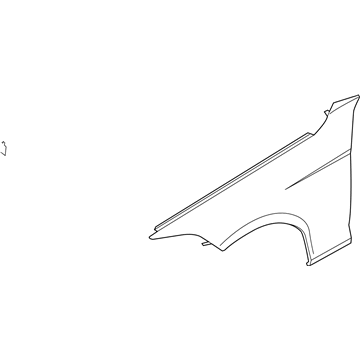 BMW 41-00-9-633-547 SIDE PANEL, FRONT LEFT