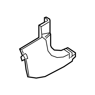 Hyundai 85824-CW000-NNB TRIM ASSY-COWL SIDE RH