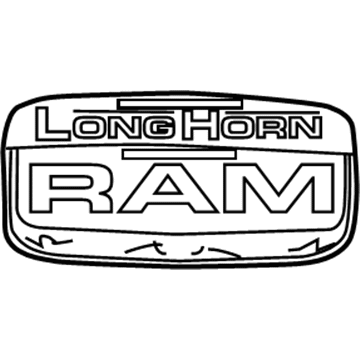 Mopar 68083799AA NAMEPLATE-TAILGATE