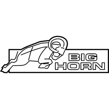 Mopar 55372894AA NAMEPLATE-TAILGATE