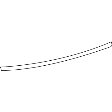 Lexus PT738-48160 Rear Bumper Protector-Black