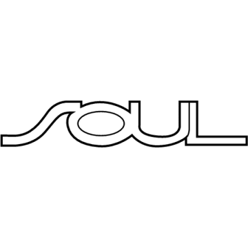 Kia 86310K0000 Soul-Emblem