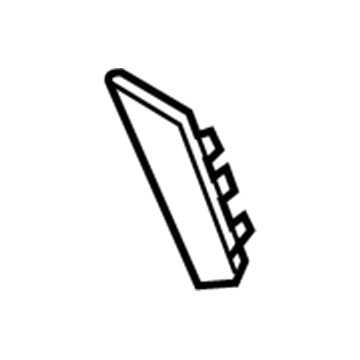 BMW 51-43-7-073-361 Cover, Belt Outlet, Left