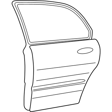 Kia 770032G010 Panel Assembly-Rear Door LH