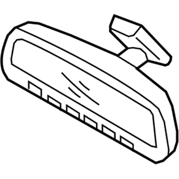 Hyundai 85101-G9000 Mirror Assembly-Rear View Inside