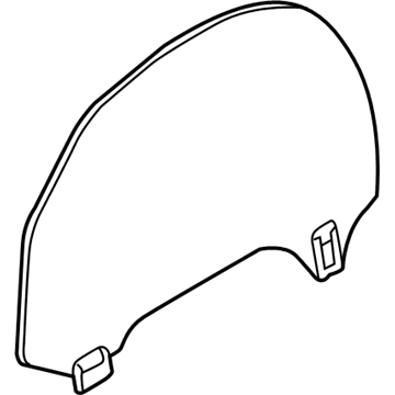 BMW 51-33-3-420-705 Side Window, Green, Door, Left