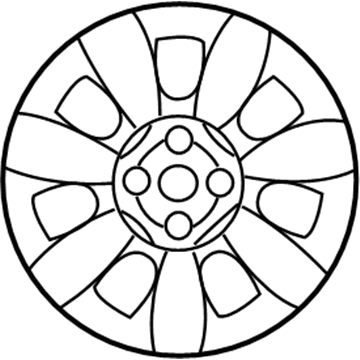 Hyundai 52961-1E100 Wheel Cover Assembly