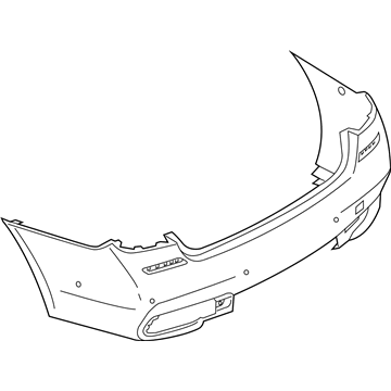 BMW 51-12-8-064-760 Panel, Bumper, Primed, Rear