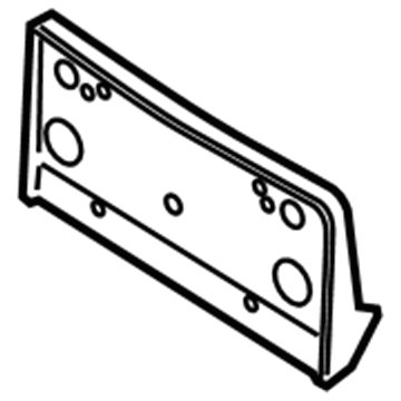 BMW 51-13-3-433-422 Licence Plate Holder, Primed