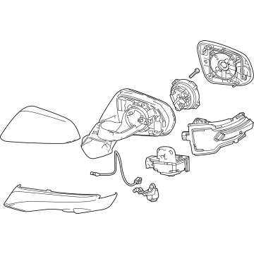 Lexus 87910-0E650-A0 MIRROR ASSY, OUTER R