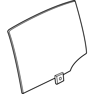 BMW 51-37-7-375-189 Side Window, Green, Door, Rear Left
