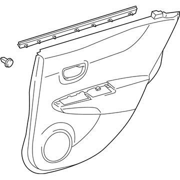 Toyota 67640-0DE00-20 Door Trim Panel