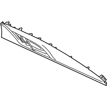 BMW 51-42-5-A16-A77 DOOR TRIM PIECE, REAR LEFT