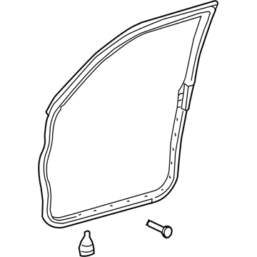 Lexus 67862-60150 Weatherstrip, Front Door, LH