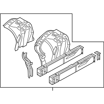 BMW 41-00-7-412-925 Front Left Wheelhouse
