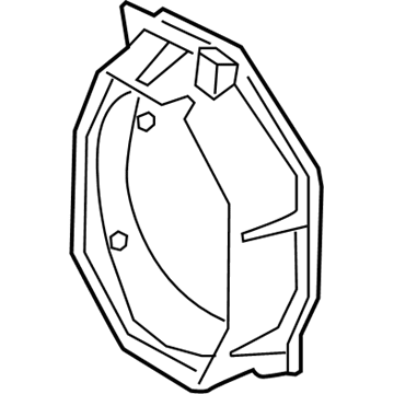 Infiniti 28166-3JA0A Bracket-Front Speaker, RH