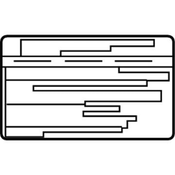 Lexus 42668-24060 Label, Compact Spare