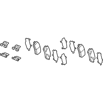 Honda 43022-T90-A01 PAD SET, RR