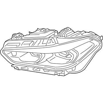BMW 63-11-5-A55-AB1 HEADLIGHT, LASER LIGHT, LEFT