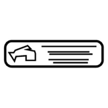 GM 25633287 Info Label