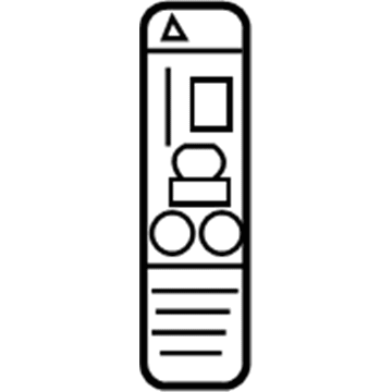 GM 22722565 Label-Jack Caution
