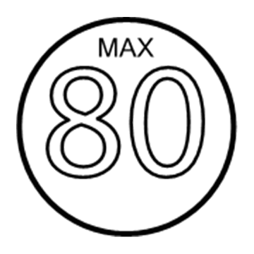 GM 25558496 Spare Tire Label
