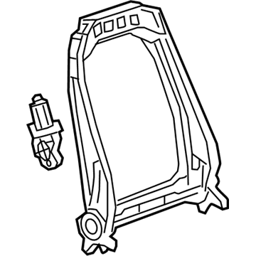 GM 84742046 FRAME ASM-F/SEAT BK