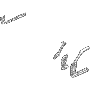 Honda 04635-S82-305ZZ Panel Set, R. FR. (Outer)