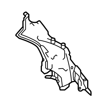 Acura 74600-TYB-A00 BAFFLE, DASH (LOWER)