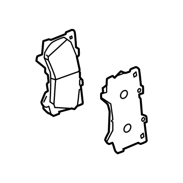Toyota 04465-60380 PAD KIT, DISC BRAKE